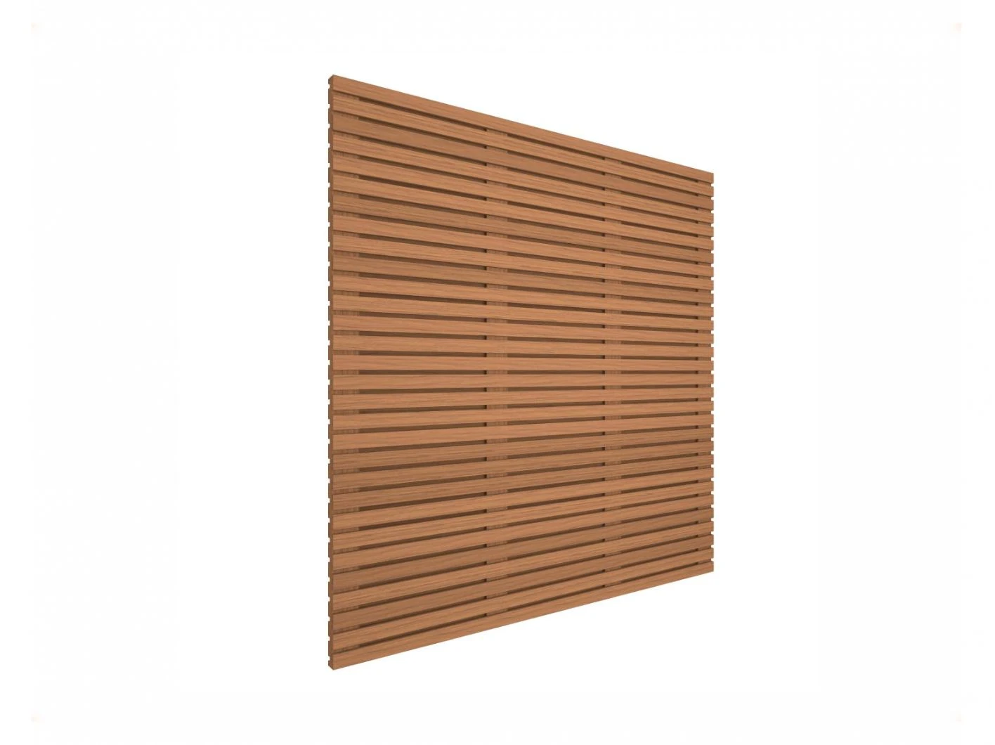 Schutting Thermowood Ayous Rhombus Dubbelzijdig 180 x 180 cm - Afbeelding 2